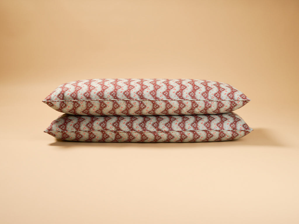 Fleurons D'Helene La Folie Lumbar Cushion, Bleu Prune