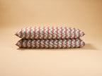 Fleurons D'Helene La Folie Lumbar Cushion, Bleu Prune