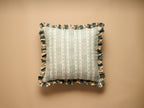 Jasper Square Ruffle Cushion, Blue