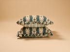 Jasper Square Ruffle Cushion, Blue