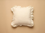 Rose Cumming Windowpane Check Ruffle Square Cushion, Blue