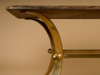 Vintage Coffee Table, Granite & Brass