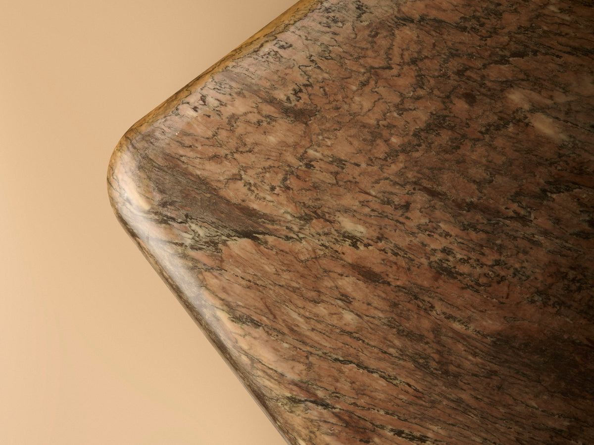 Vintage Coffee Table, Granite & Brass