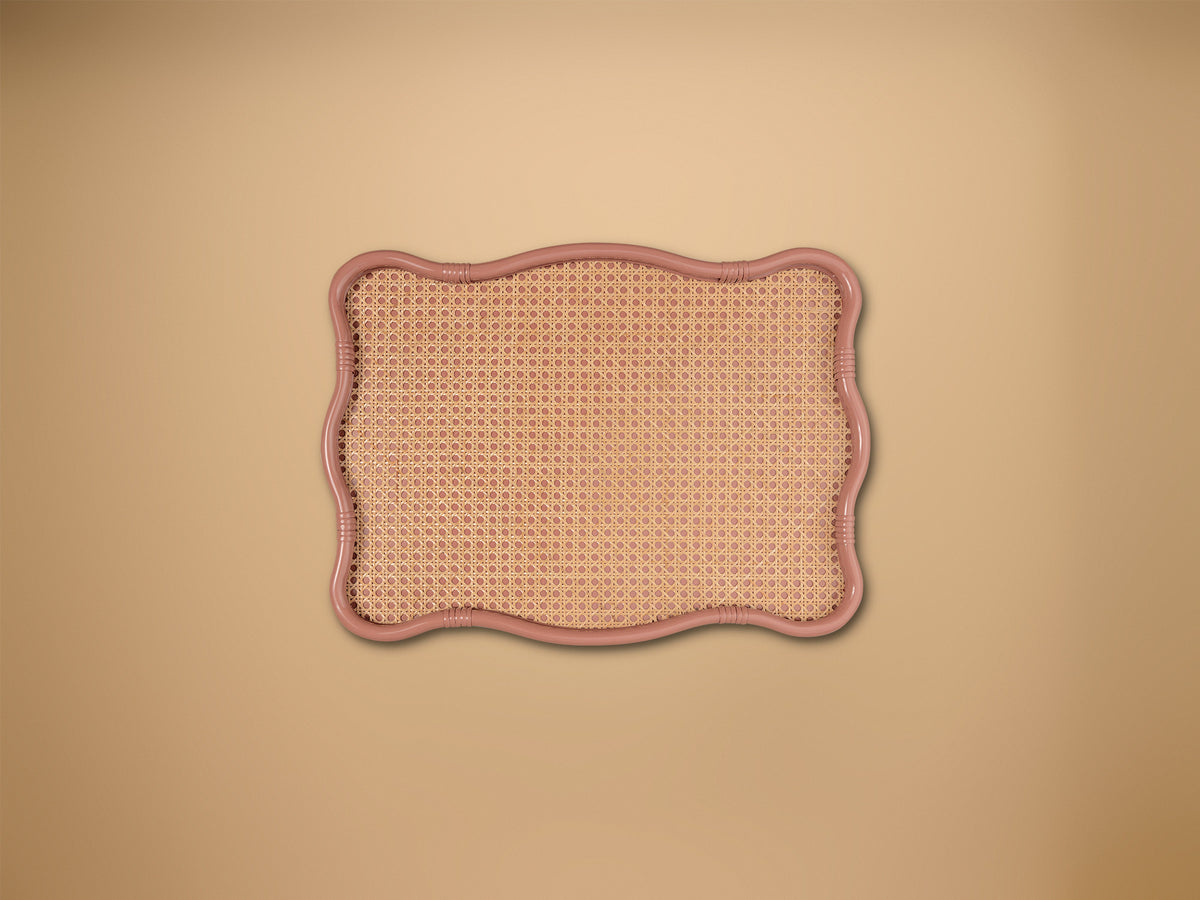 Isla Wavy Tray Wild Rose