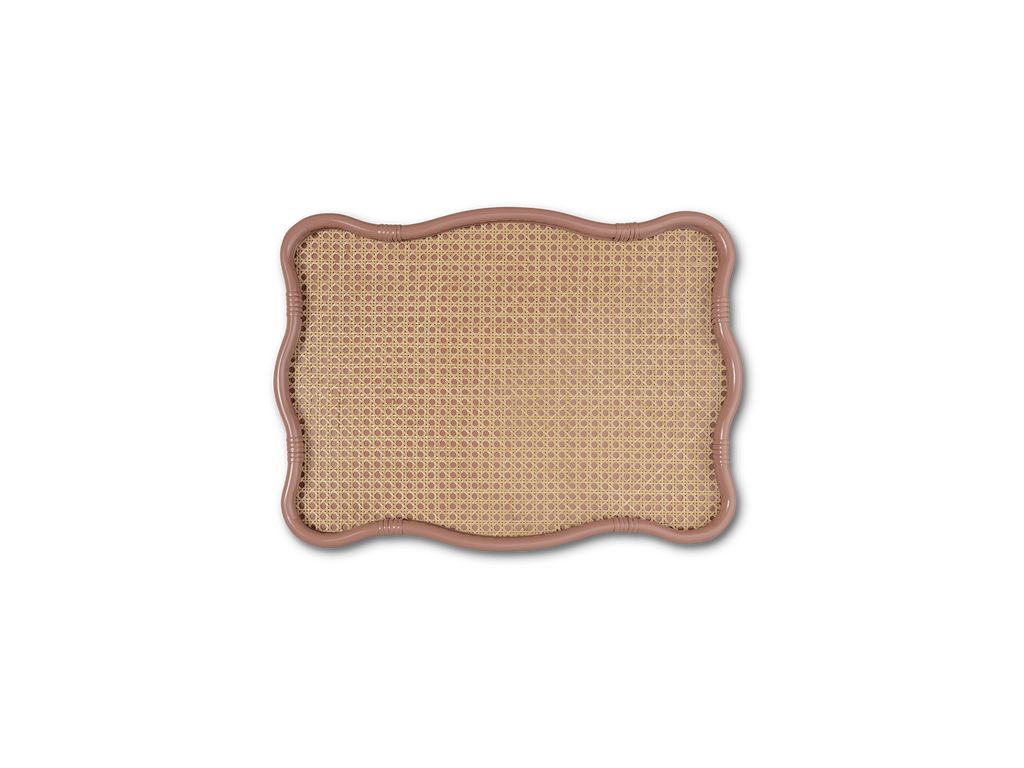 Isla Wavy Tray Wild Rose