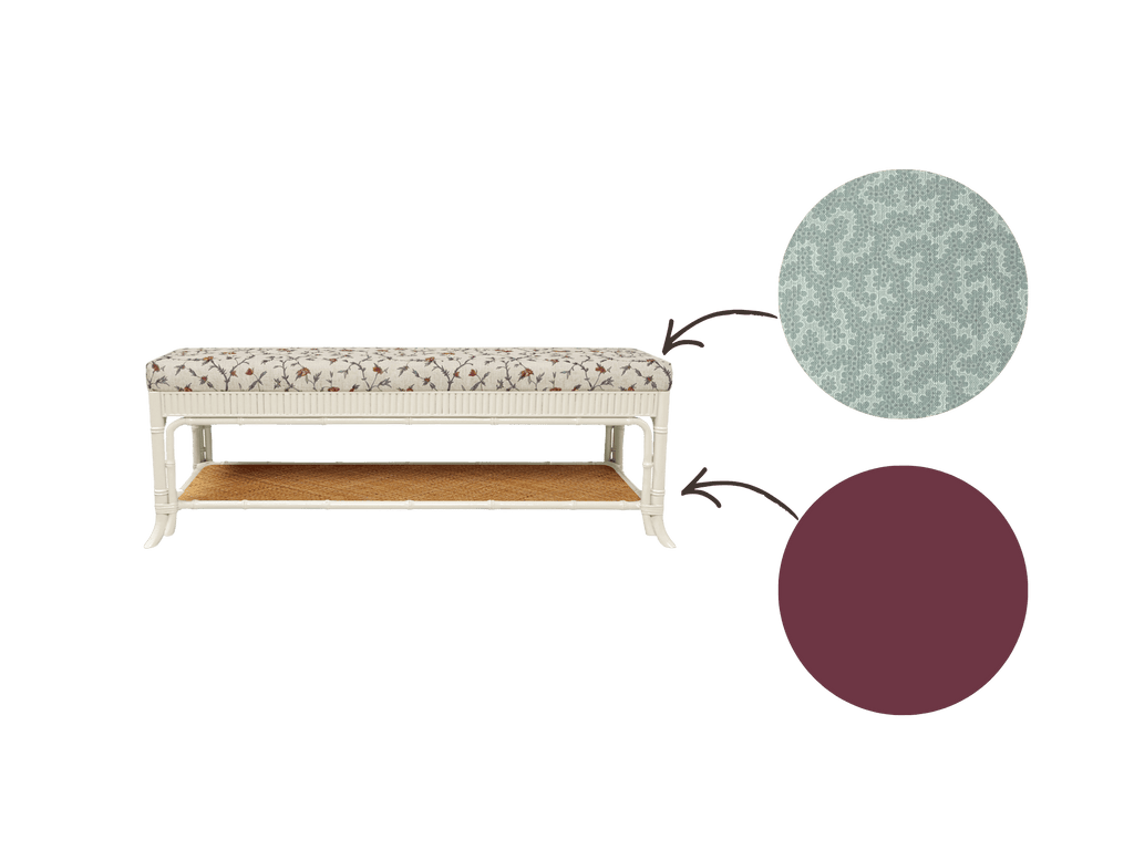 Avalon Bench Rosewood