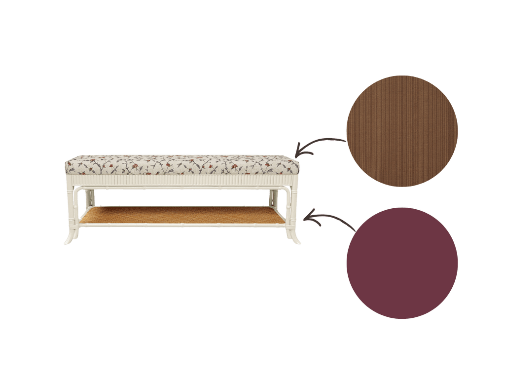 Avalon Bench Rosewood