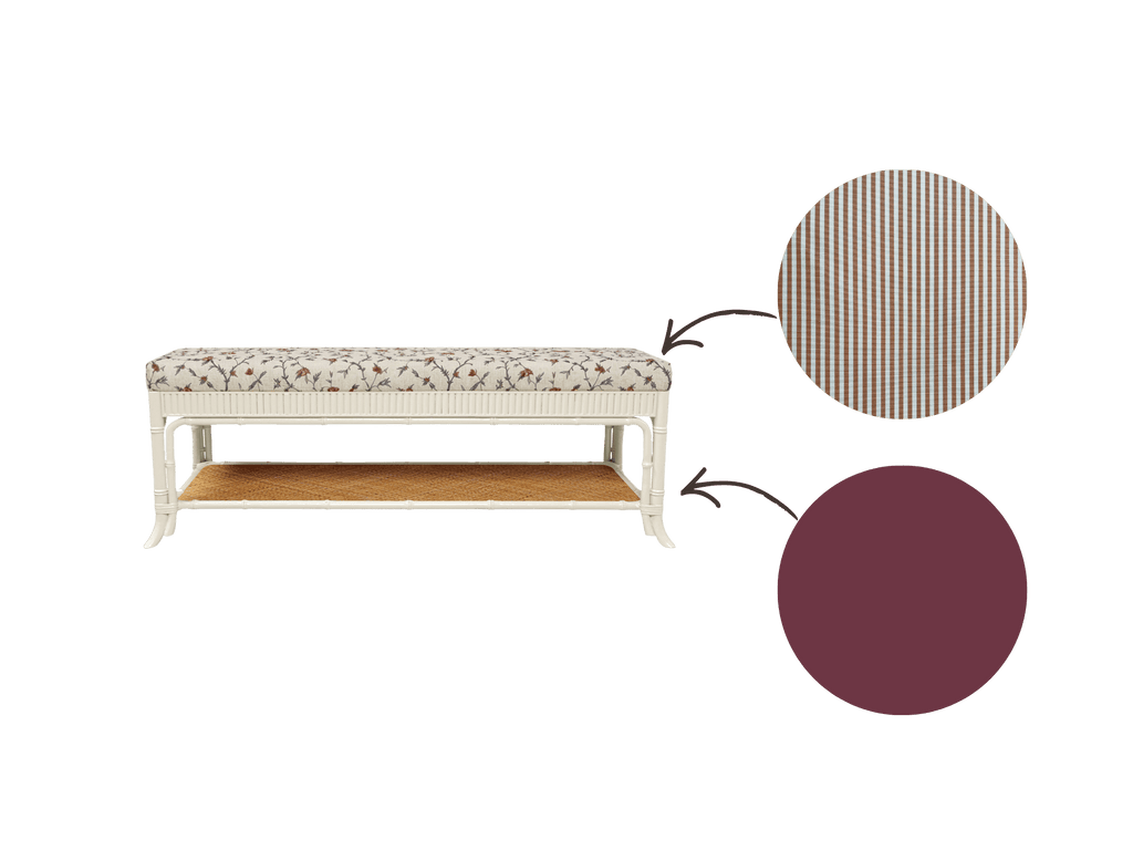 Avalon Bench Rosewood