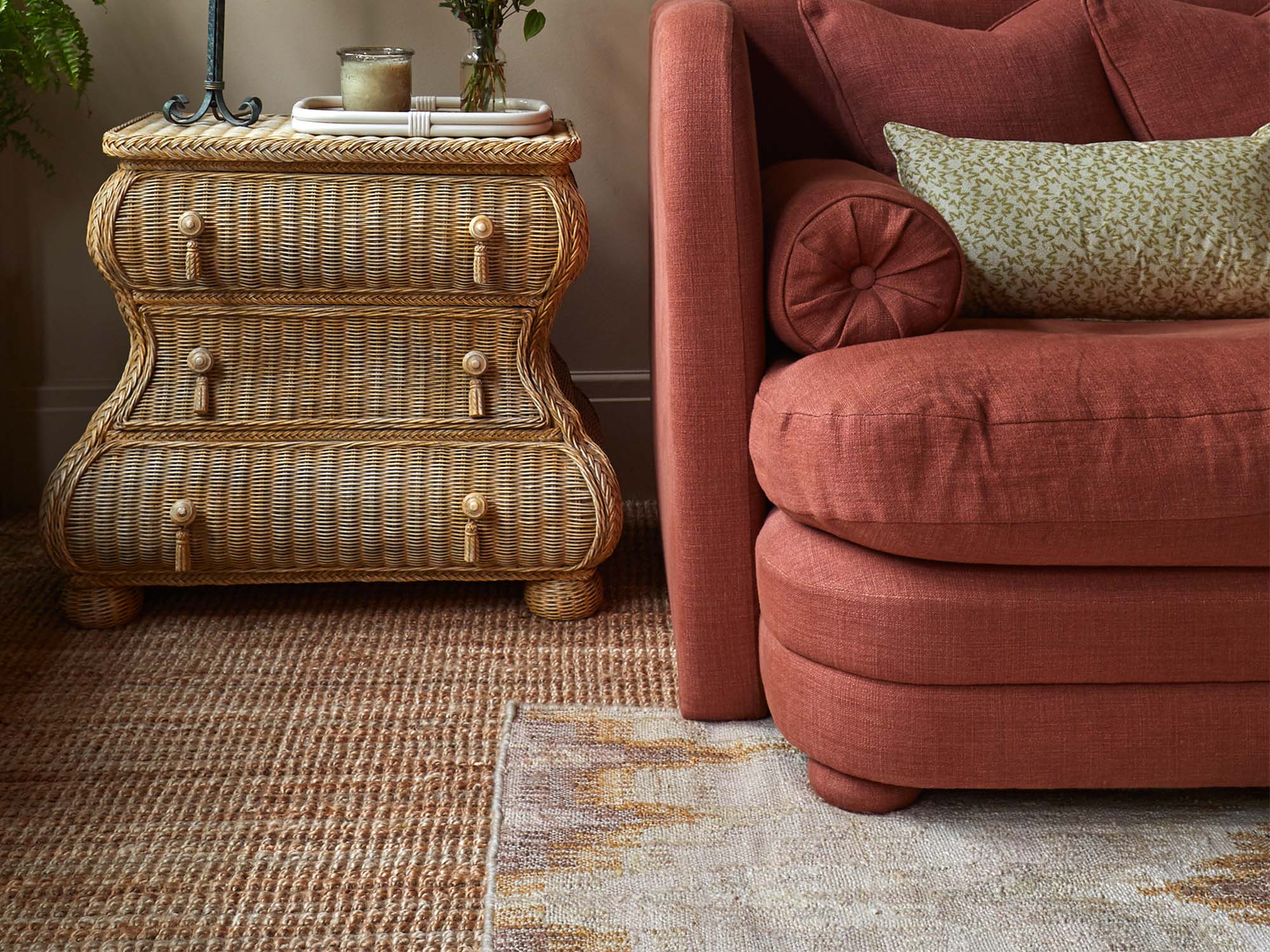 Bargello Rug Neutral