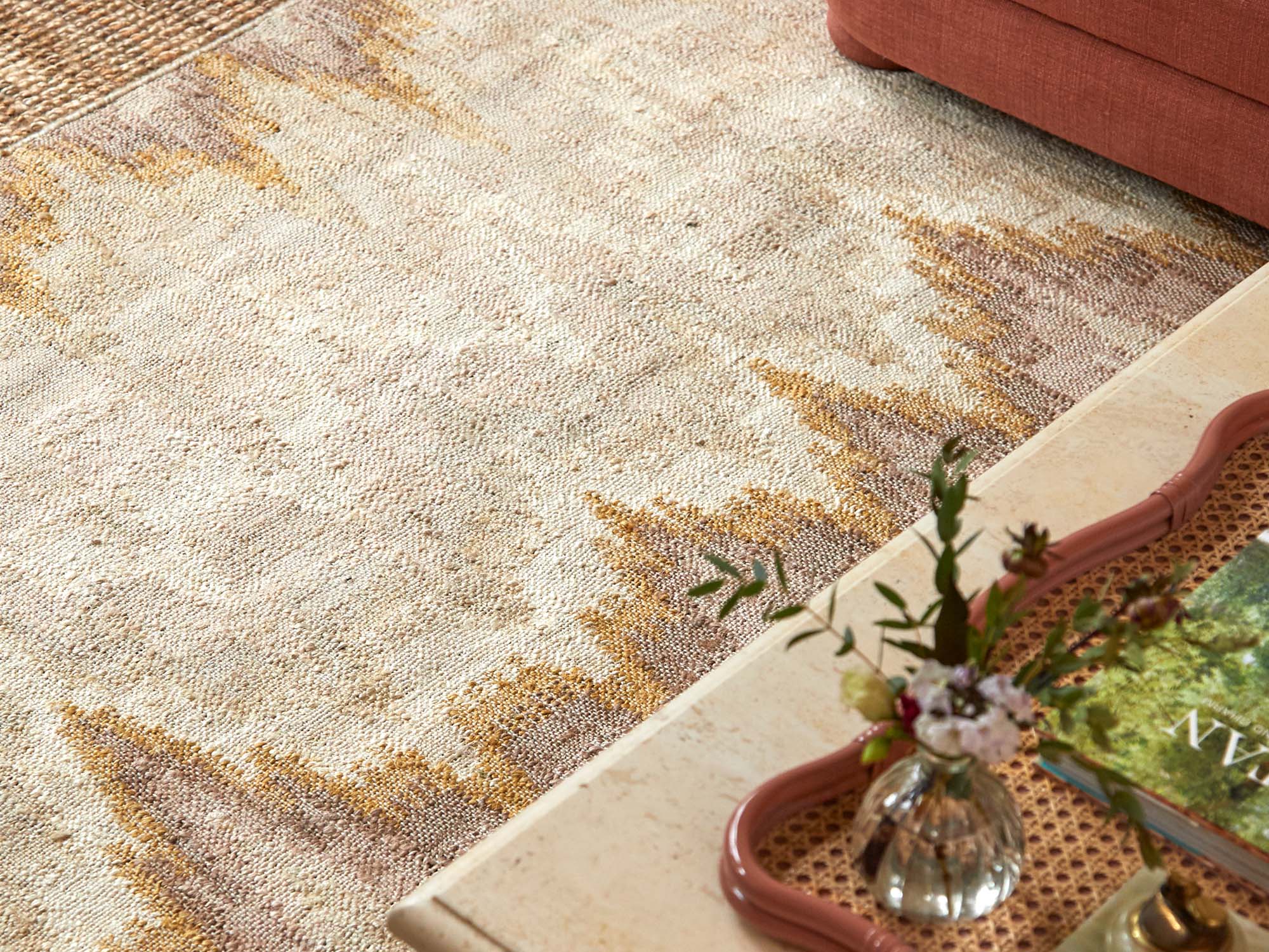 Bargello Rug Neutral