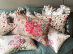 Polyanthus Small Oblong Cushion Celadon