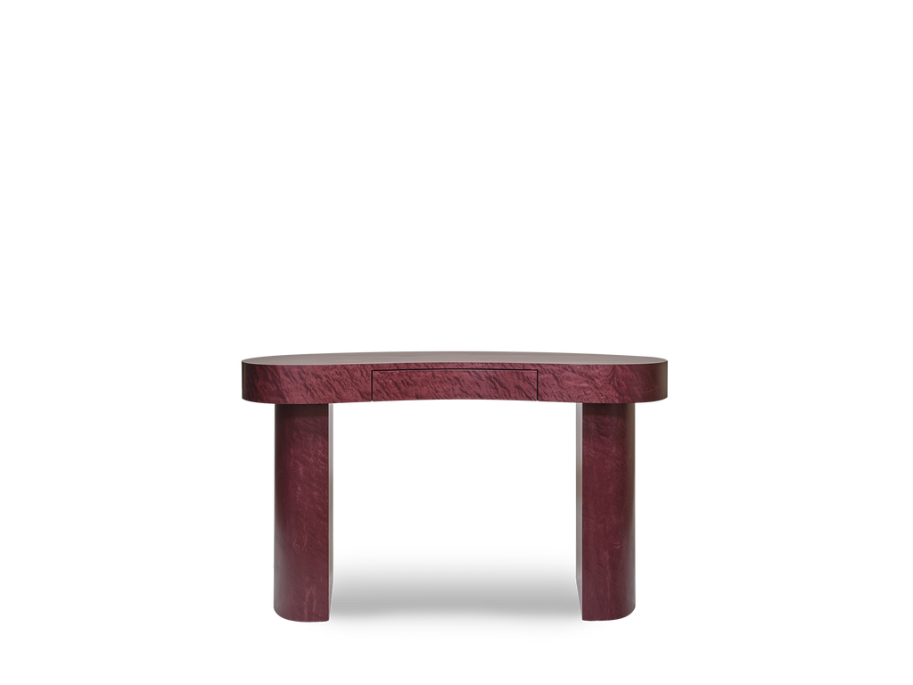 Holden Desk Birdseye Maple Garnet
