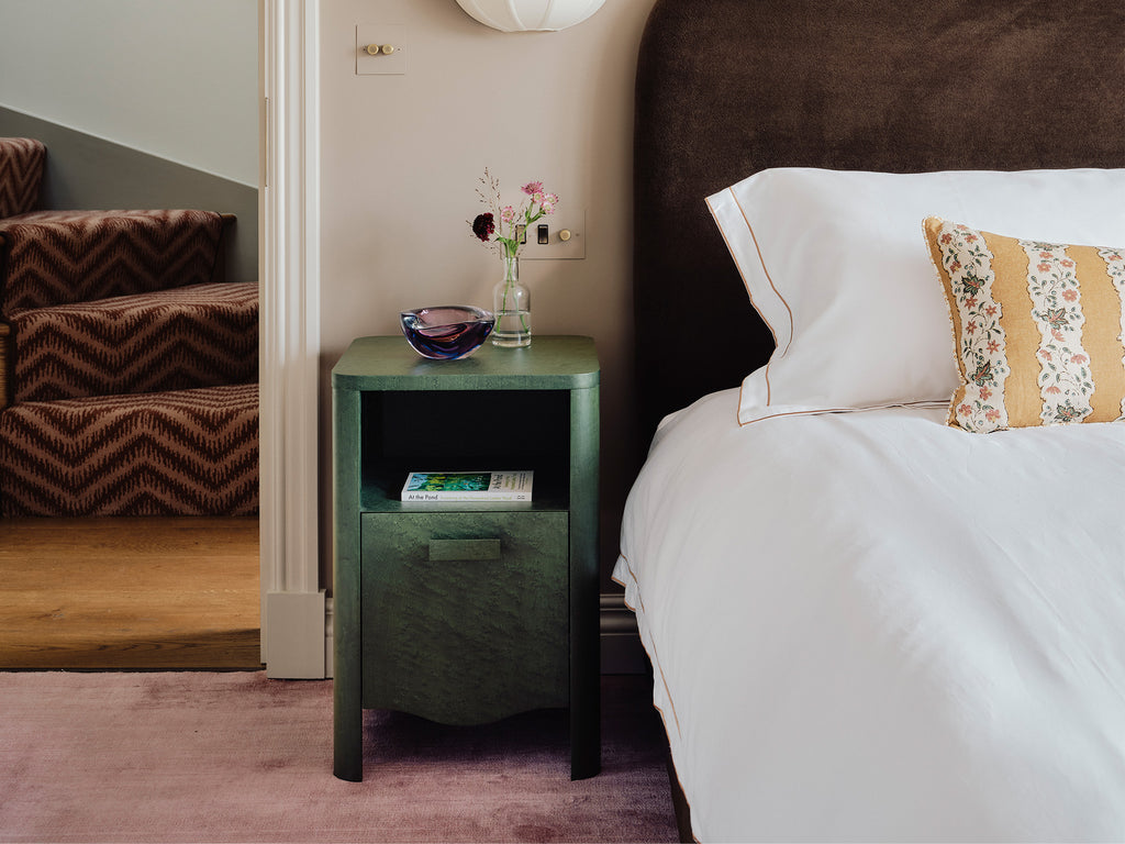 Holden Small Bedside Birdseye Maple Juniper