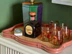 Isla Wavy Tray Wild Rose