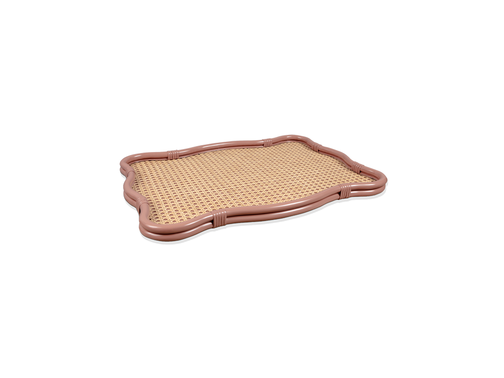Isla Wavy Tray Wild Rose