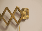 Pair of Vintage Brass Scissor Wall Lights