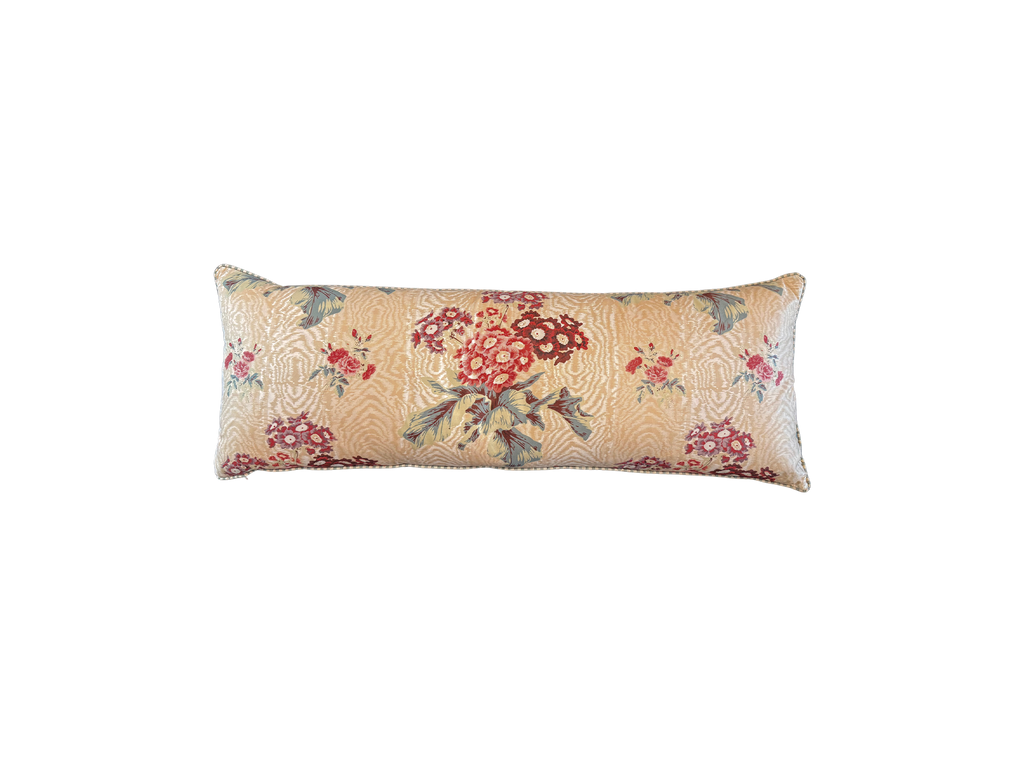 Polyanthus Lumbar Cushion Coffee