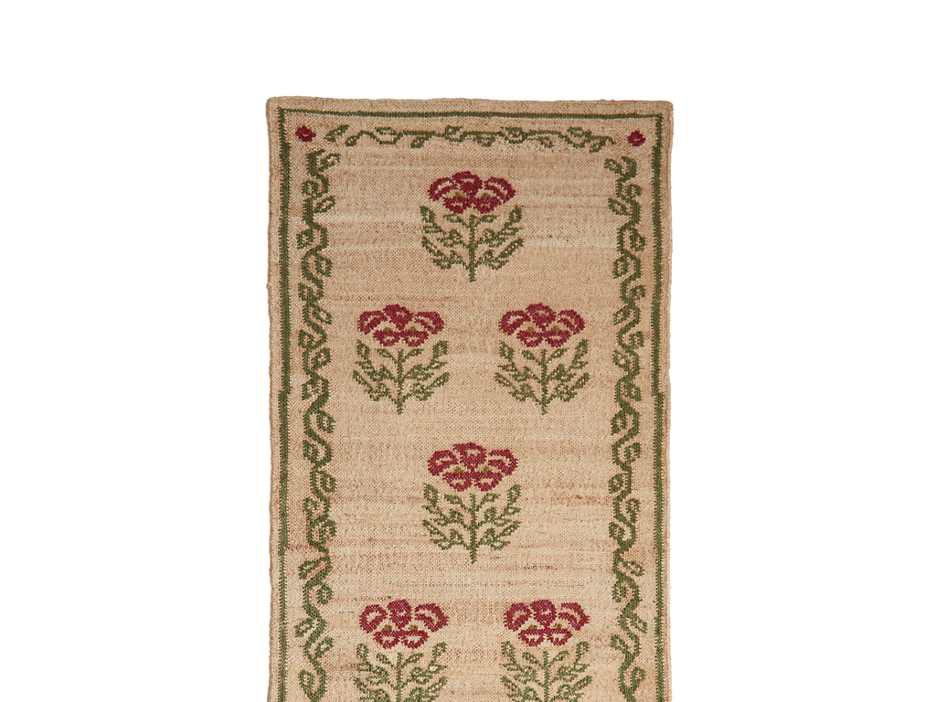 Poppies Rug Red & Green