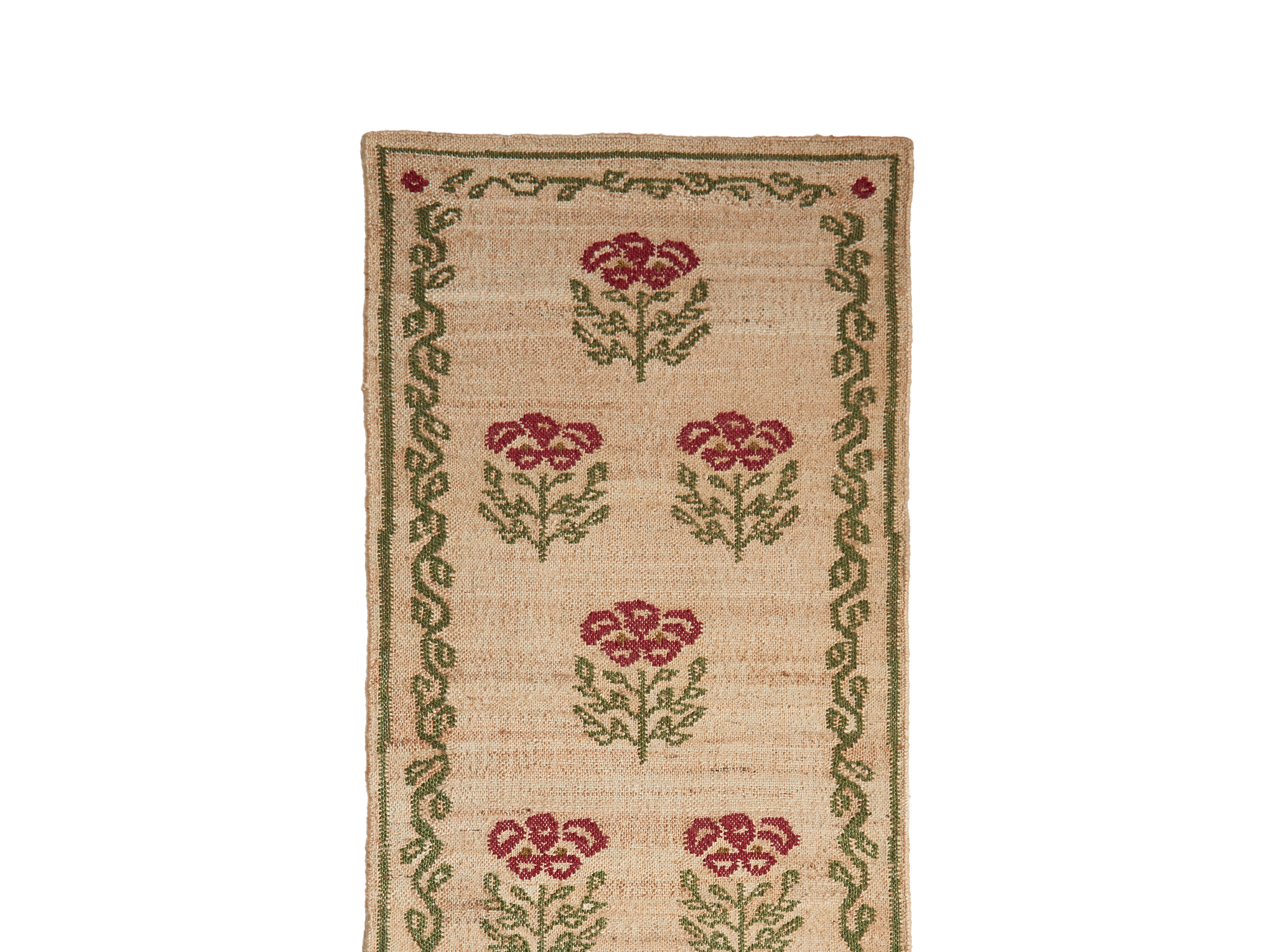 Poppies Rug Red & Green