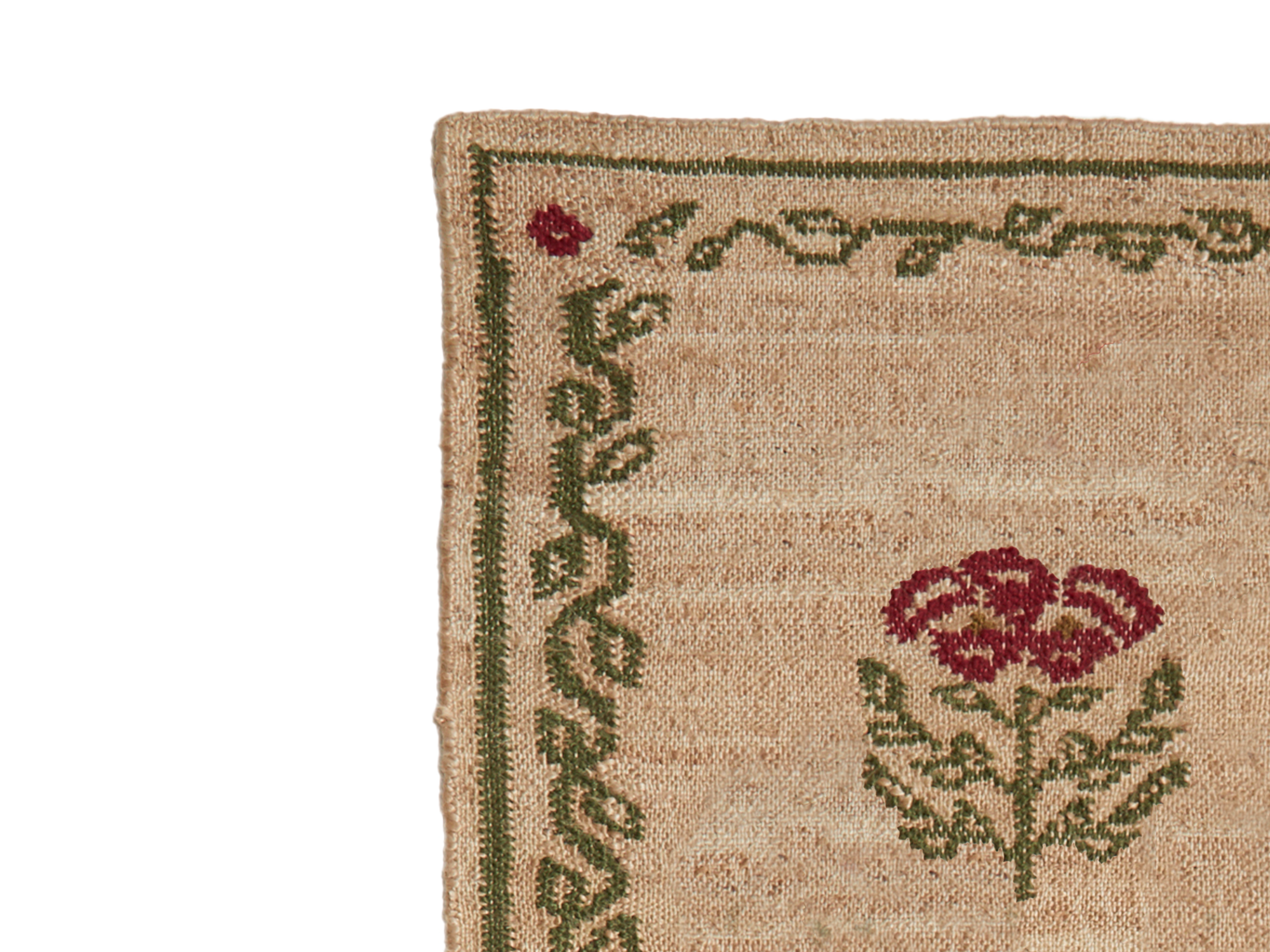 Poppies Rug Red & Green