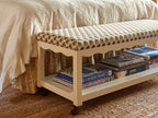 Second Wave Bench Rosewood