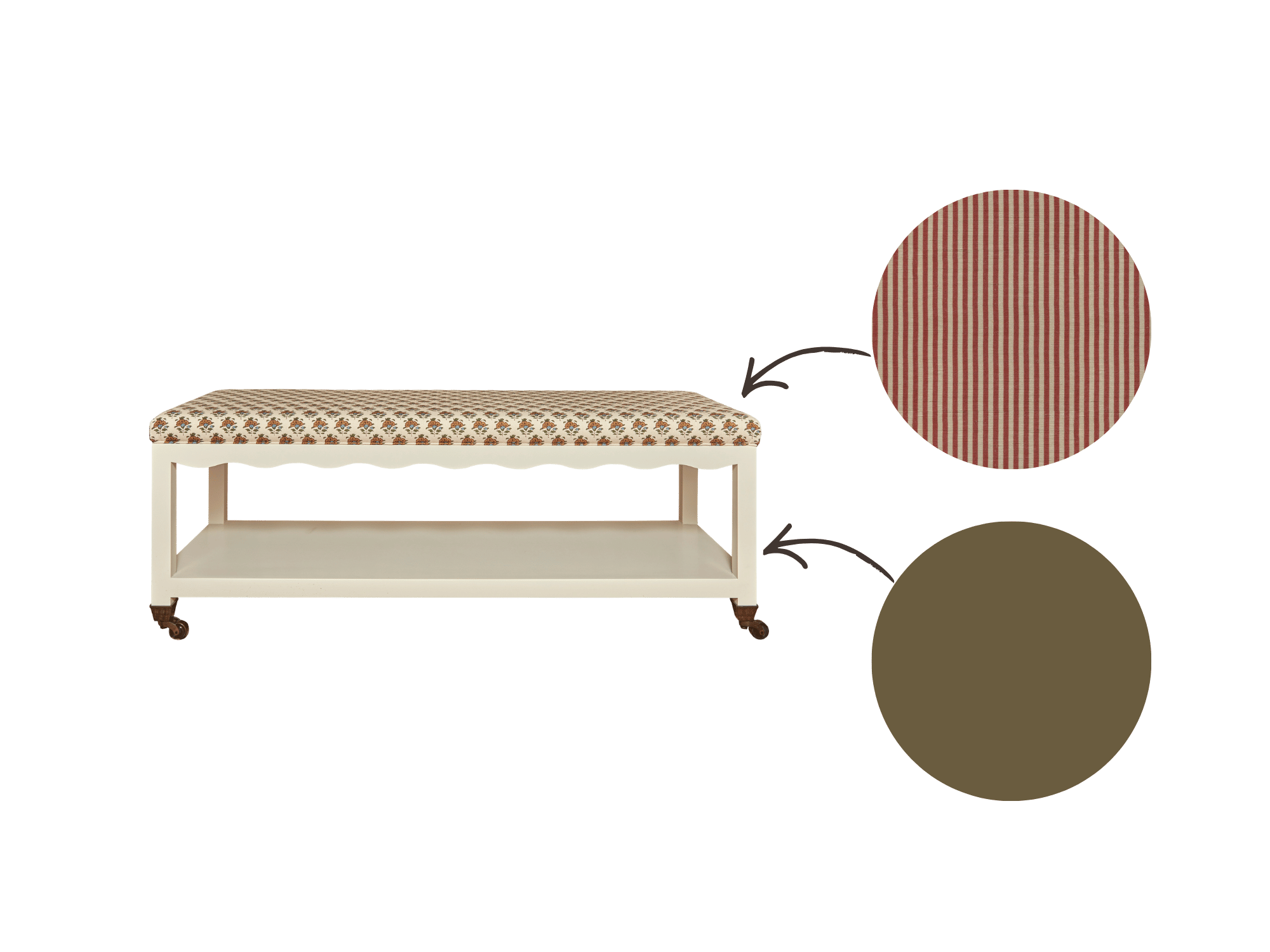 Second Wave Bench Drab