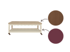 Second Wave Bench Rosewood