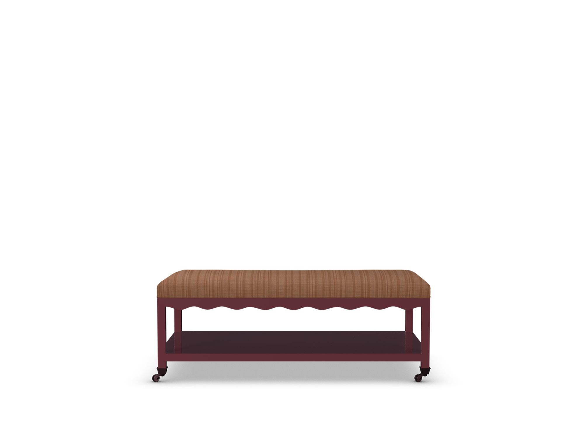Second Wave Bench Rosewood