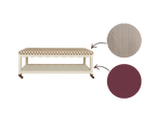 Second Wave Bench Rosewood