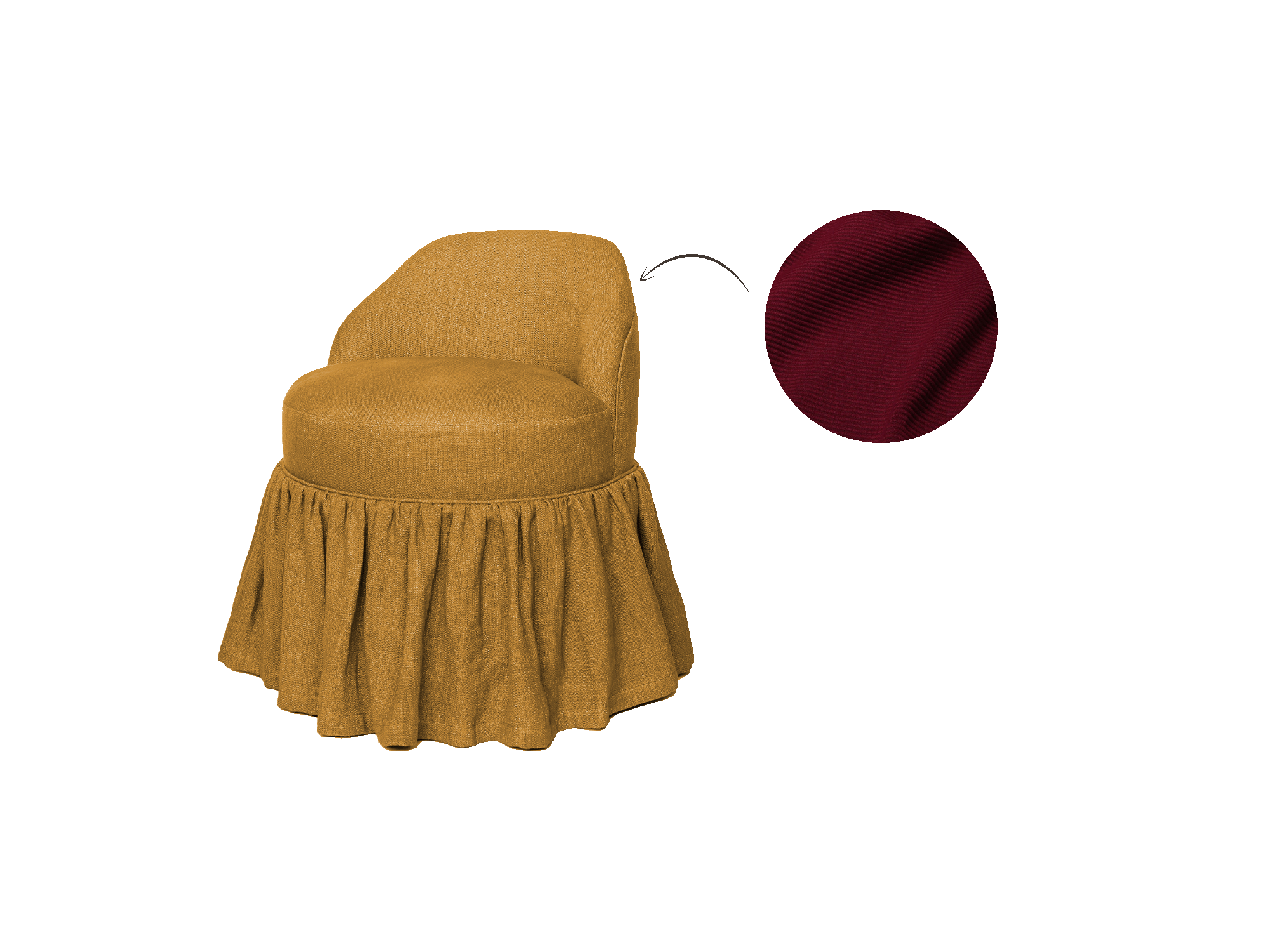 Seven Chair, Skirted
