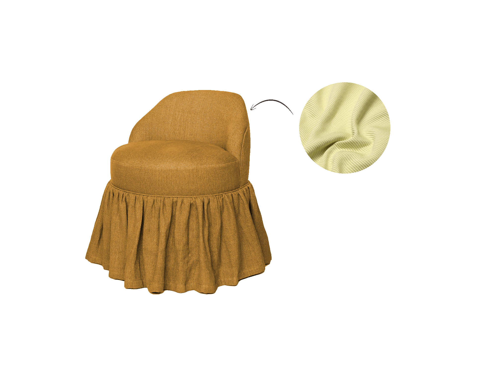 Seven Chair, Skirted