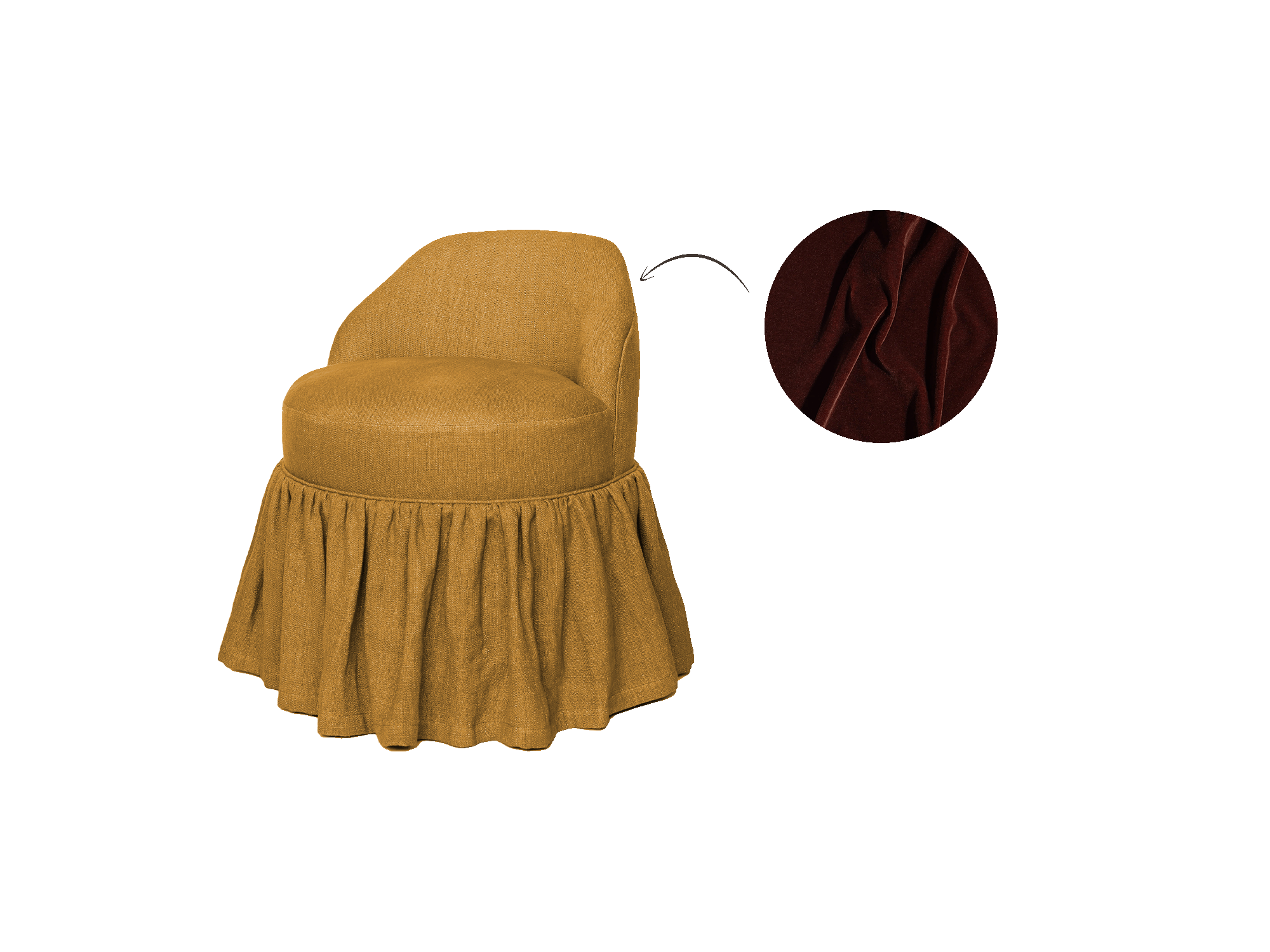 Seven Chair, Skirted