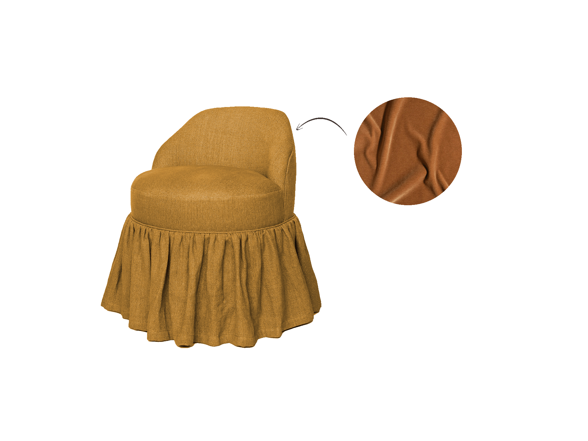 Seven Chair, Skirted