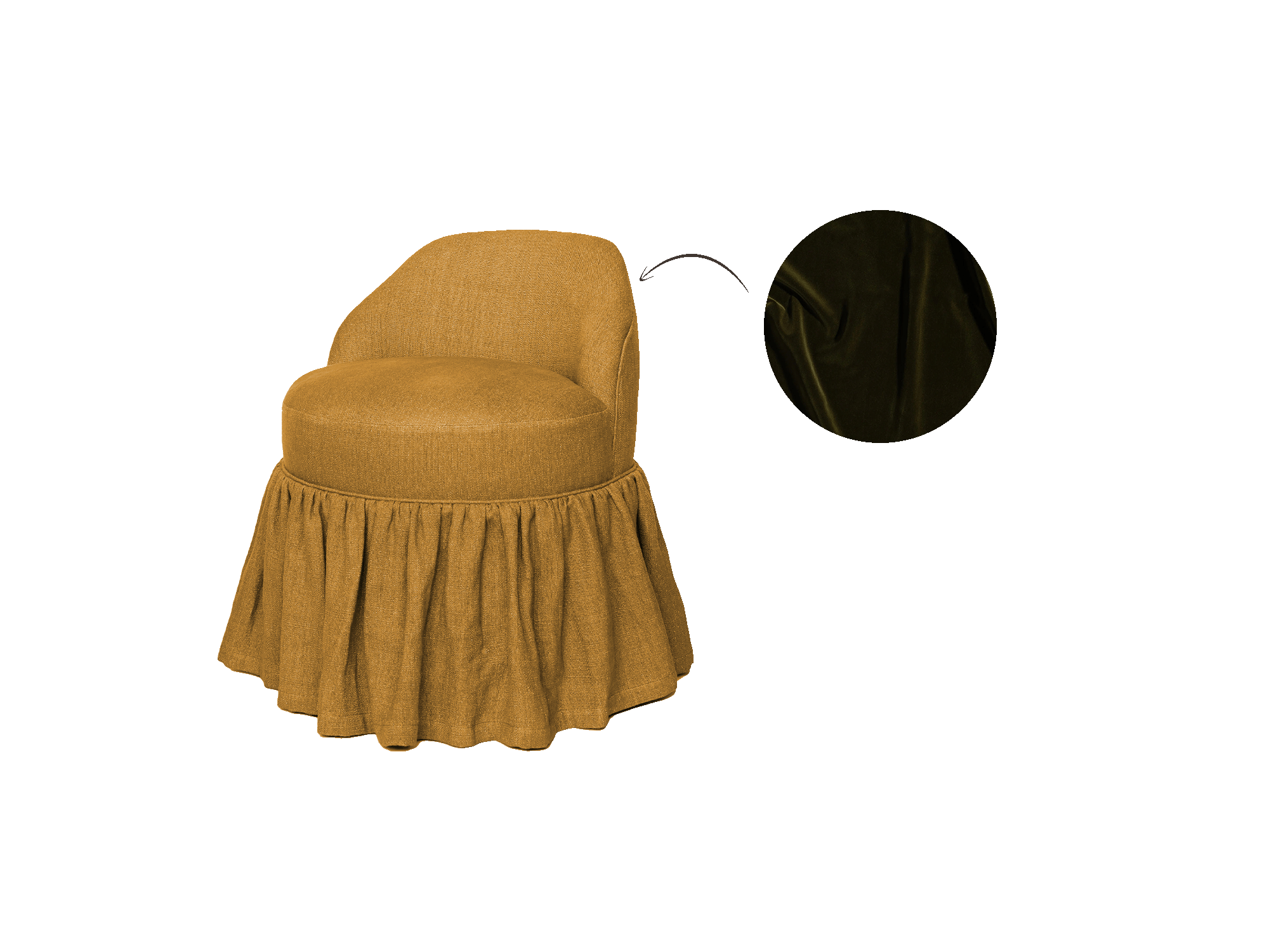 Seven Chair, Skirted