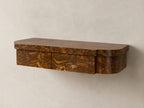 Tiger Wall Mounted Console, Striped Burl, Natural