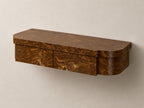 Tiger Wall Mounted Console, Striped Burl, Natural