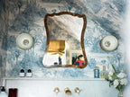 Tiger Small Mirror, Striped Burl, Natural