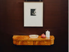 Tiger Wall Mounted Console, Striped Burl, Natural