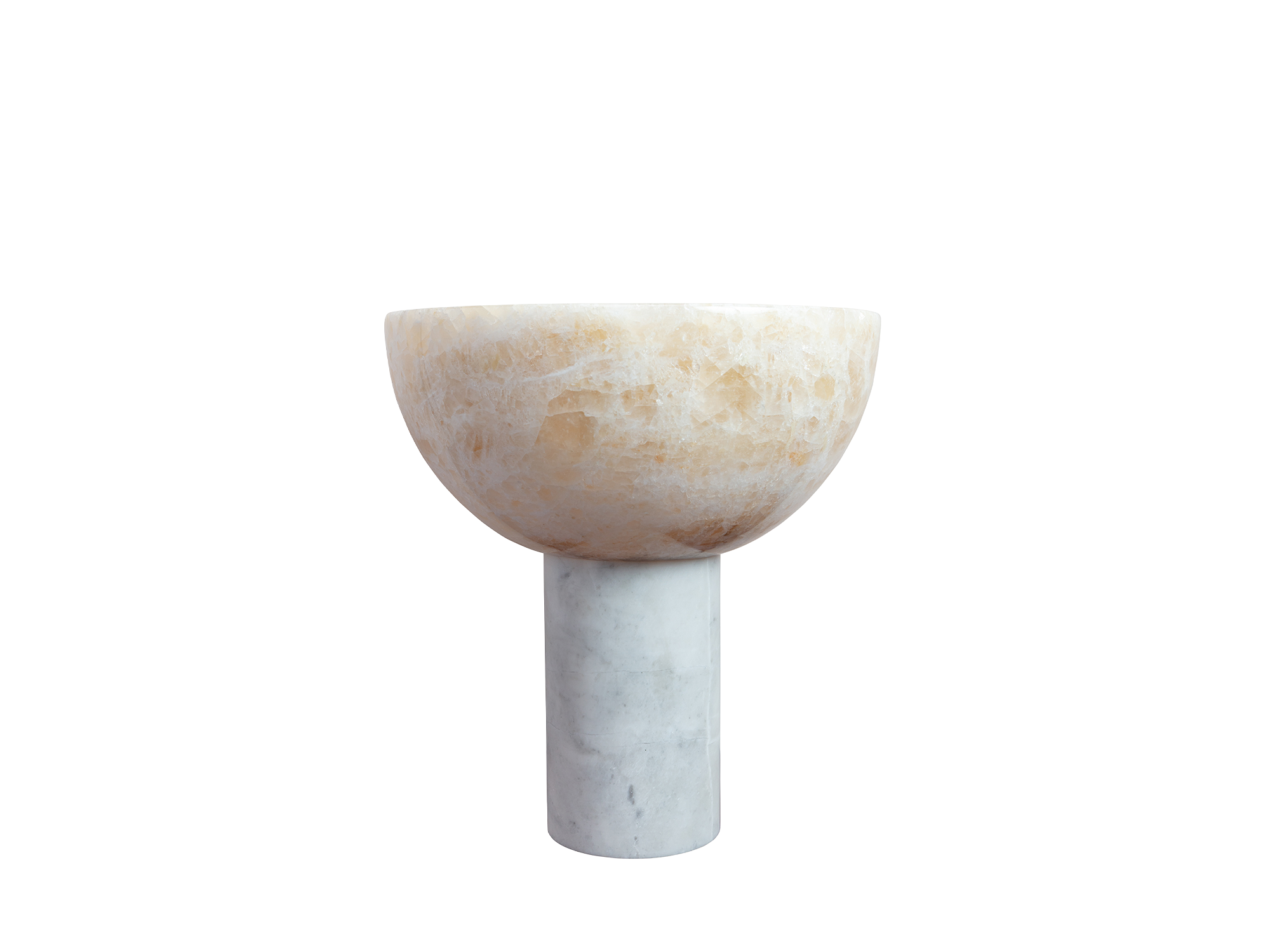 Vintage Table Lamp Pair, Calcite