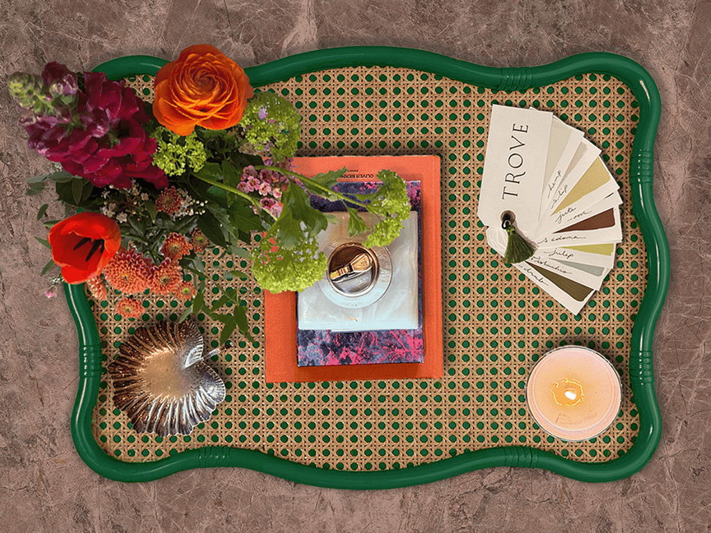 Isla Wavy Tray Forest